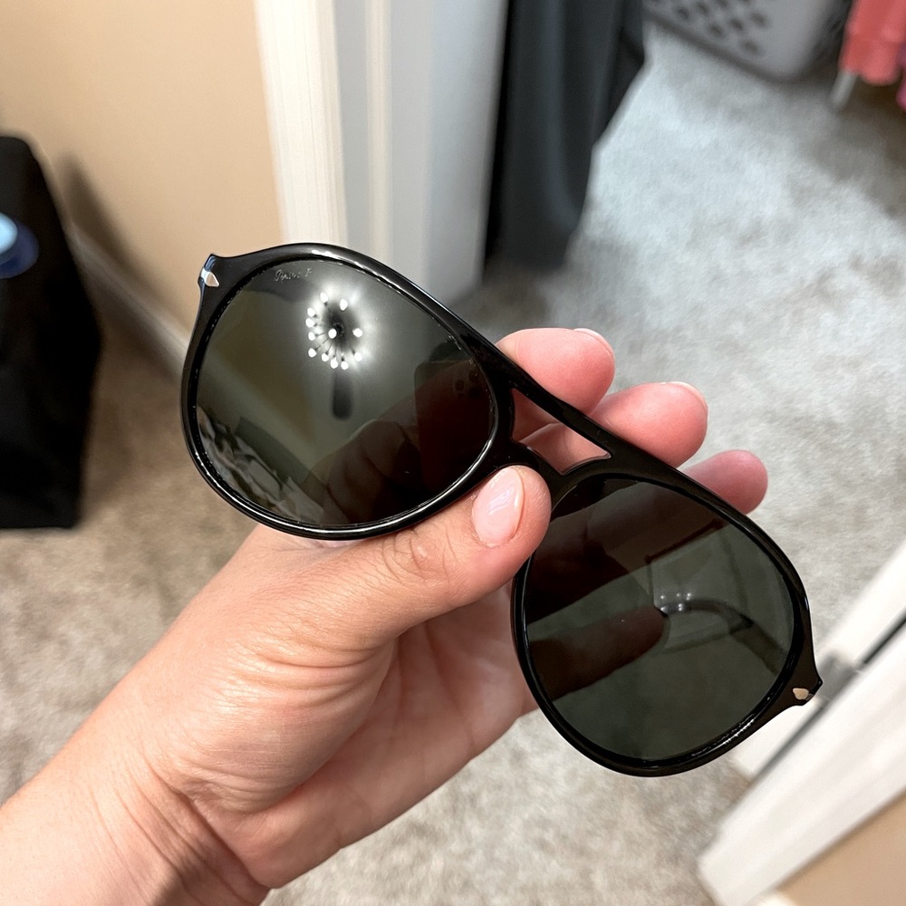 Persol Black Aviator Sunglasses